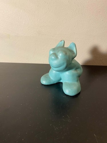 Mid century turquoise glazed - turquoise,
